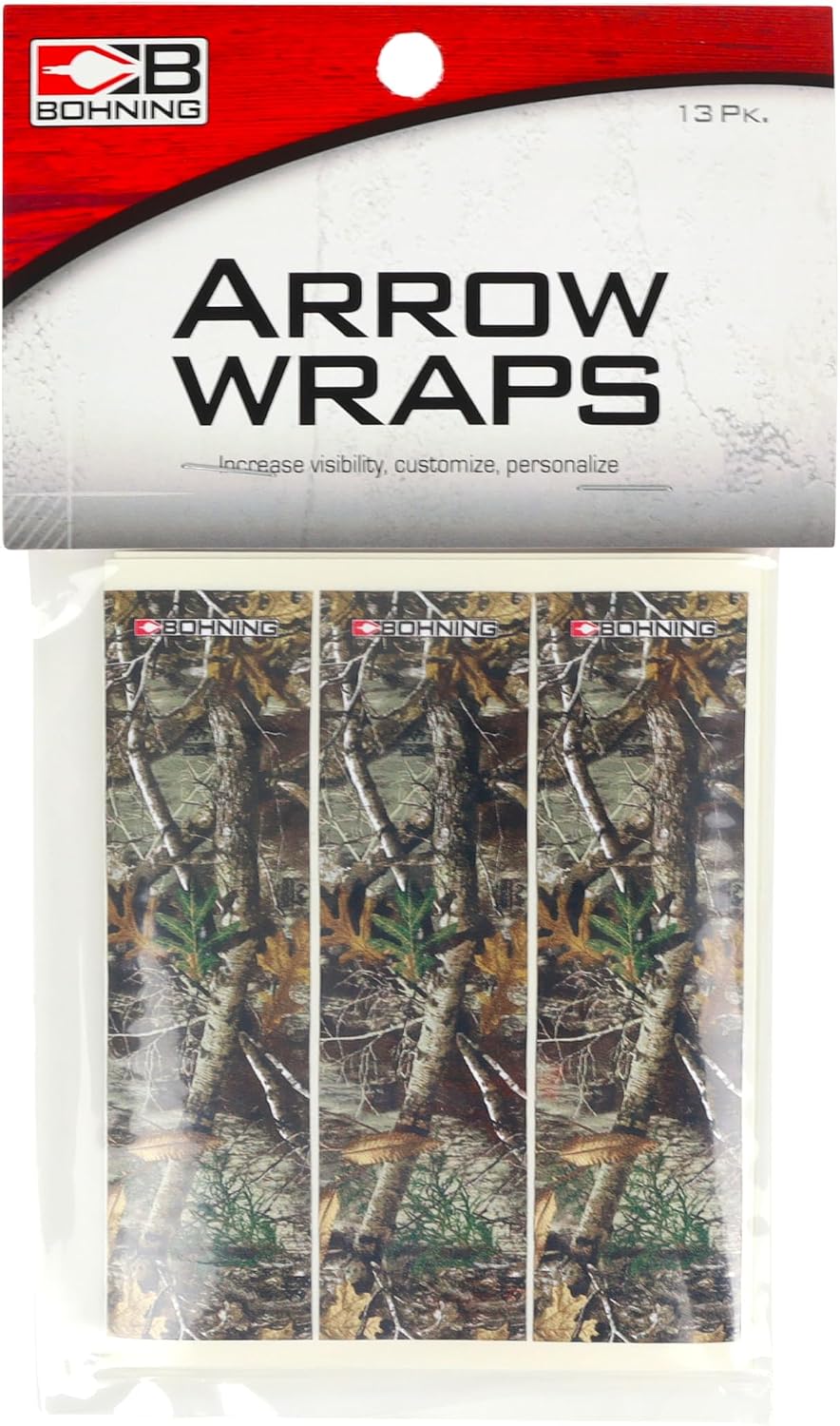 Bohning 4" Camo Arrow Wraps, X-Large, Realtree Edge
