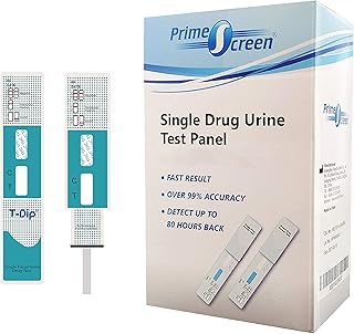 Prime Screen THC Marijuana Drug Test Kit - Medically Approved Urine Drug Screening Test - Detects Any Form of THC Cannabis - WDTH-114-10-Pack