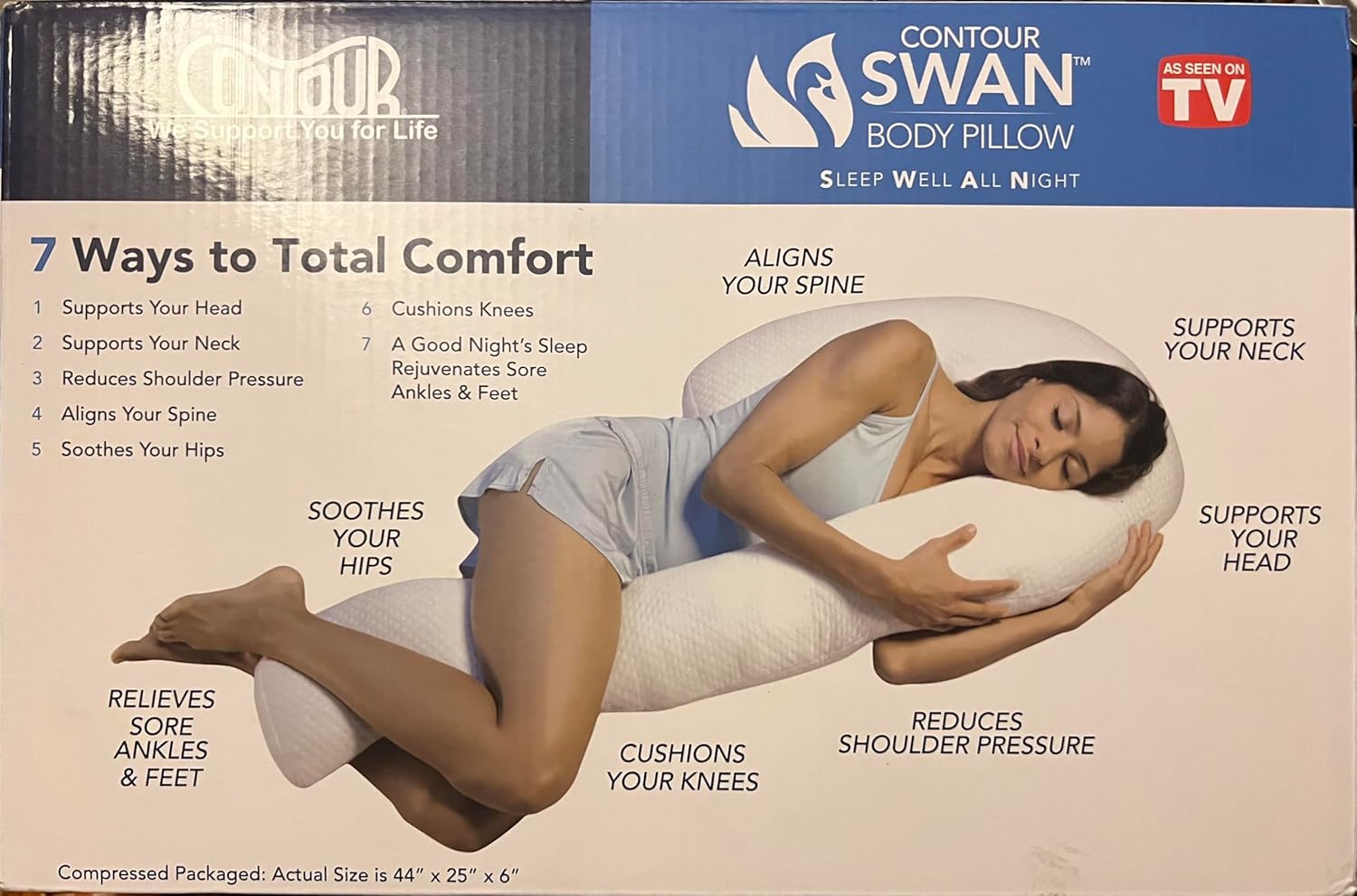 Contour BODY PILLOW HOME WHITE