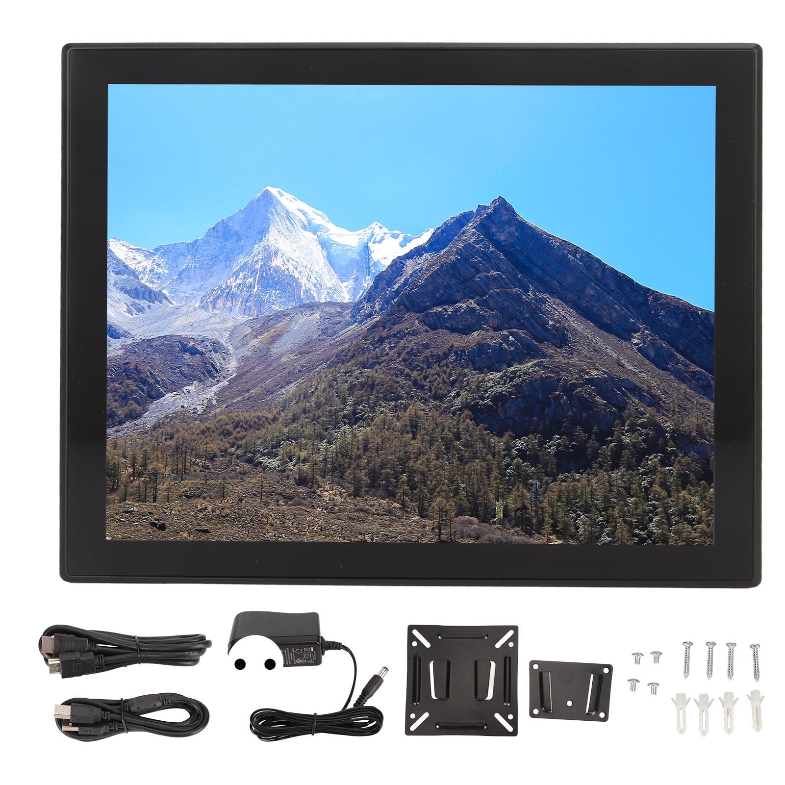 8-calowy Monitor Dotykowy IPS, Przenośny Monitoro Rozdzielczości 1024x768, Dziesięciopunktowy Pojemnościowy Dotyk, Interfejs VGA HD, do Konsoli do Gier, Komputera PC, Kamery