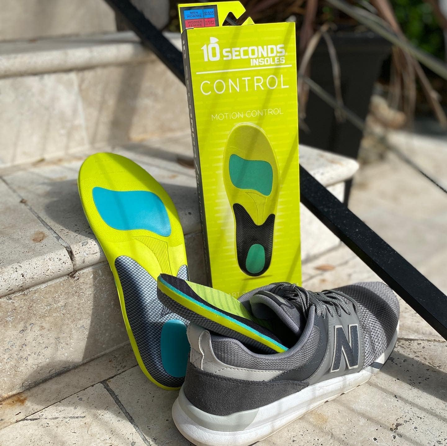 10 Seconds 3210 Motion Control Insoles, M 6/6.5, W 7.5/8
