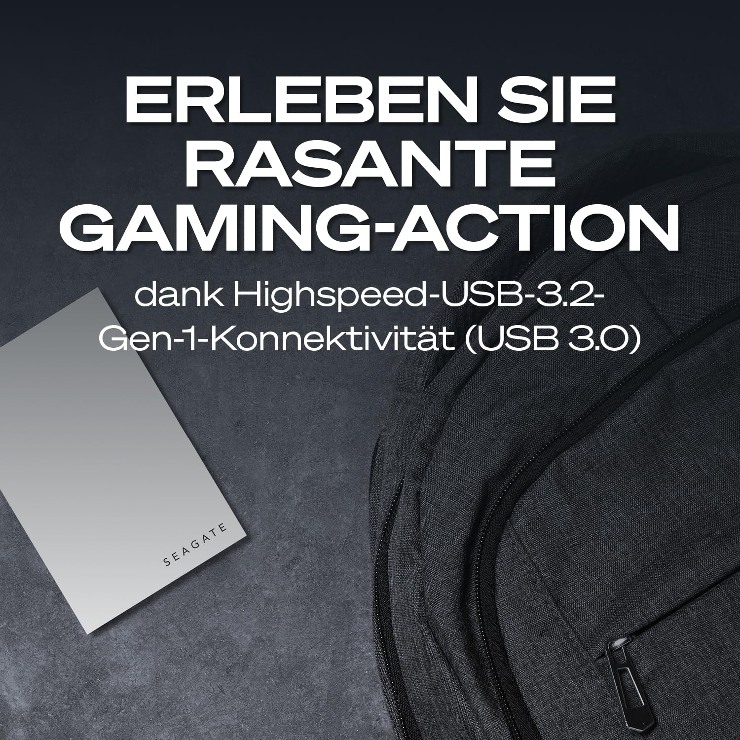 Seagate Game Drive PS4/PS5 2TB tragbare externe Festplatte 2.5 Zoll USB 3.0 weiß