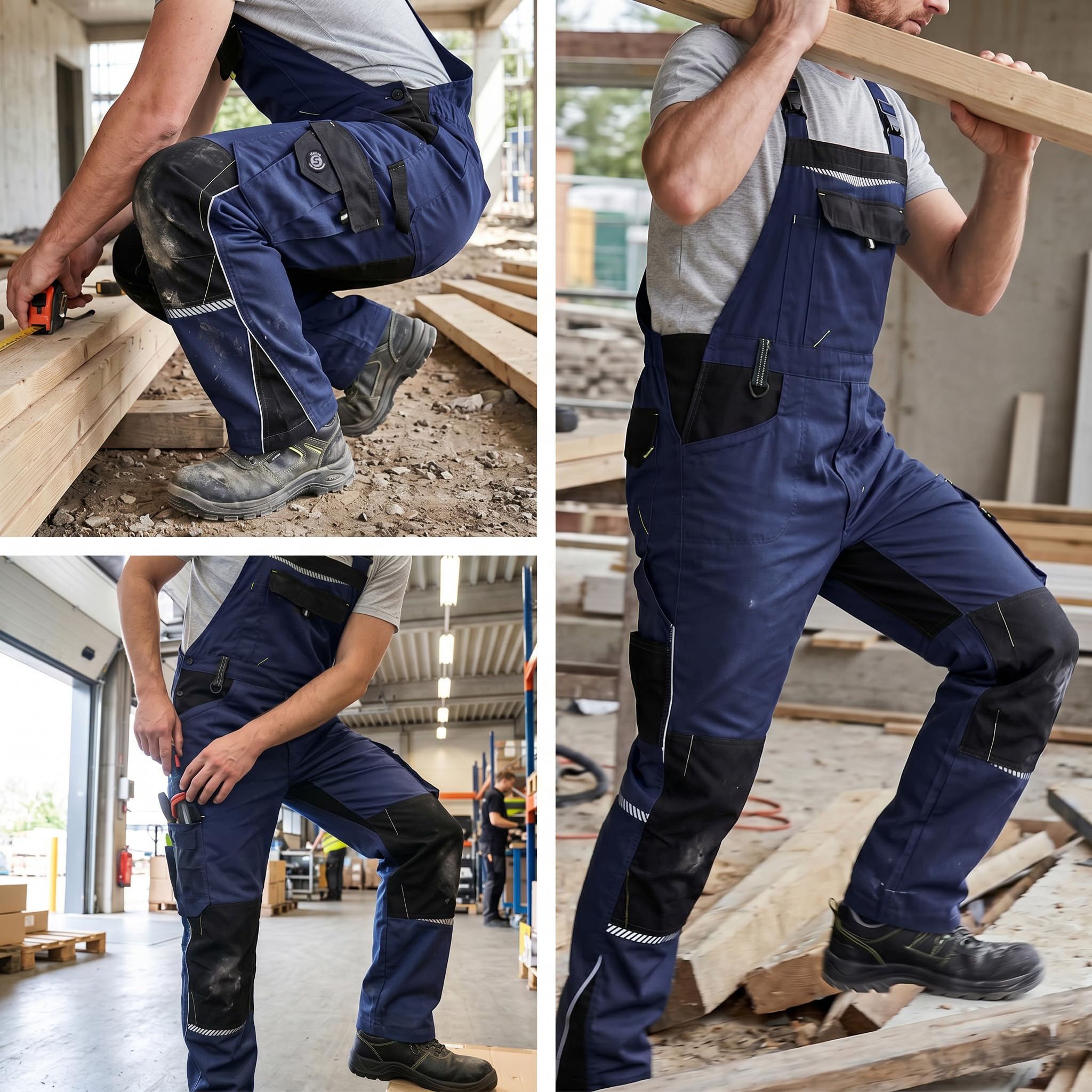 Prisma Peto de trabajo para hombre - Resistentes y con numerosos bolsillos