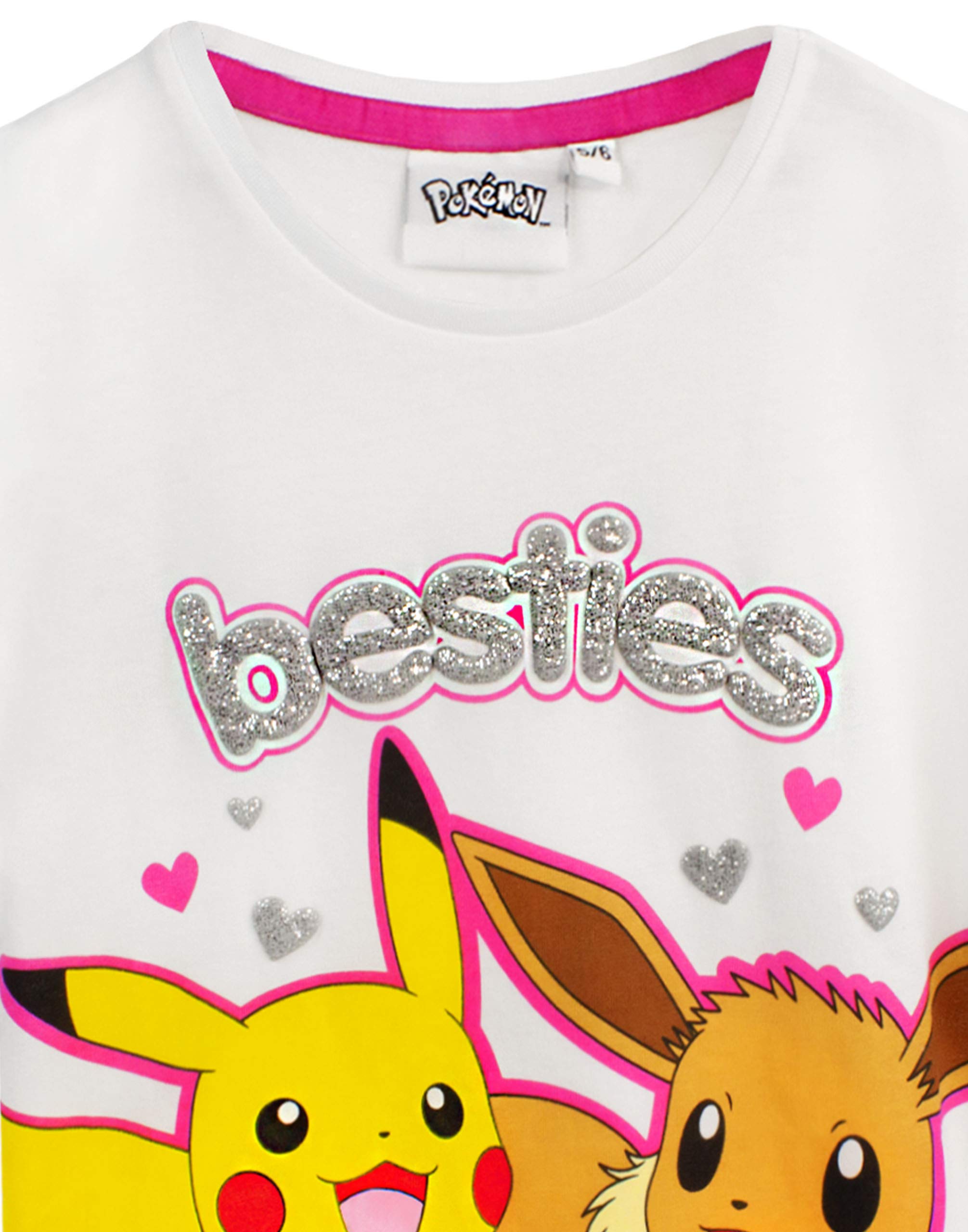 Piżama Pokemon Pikachu & Eevee Rękaw z falbanką Długie LUB krótkie nogi Dziewczyny PJs