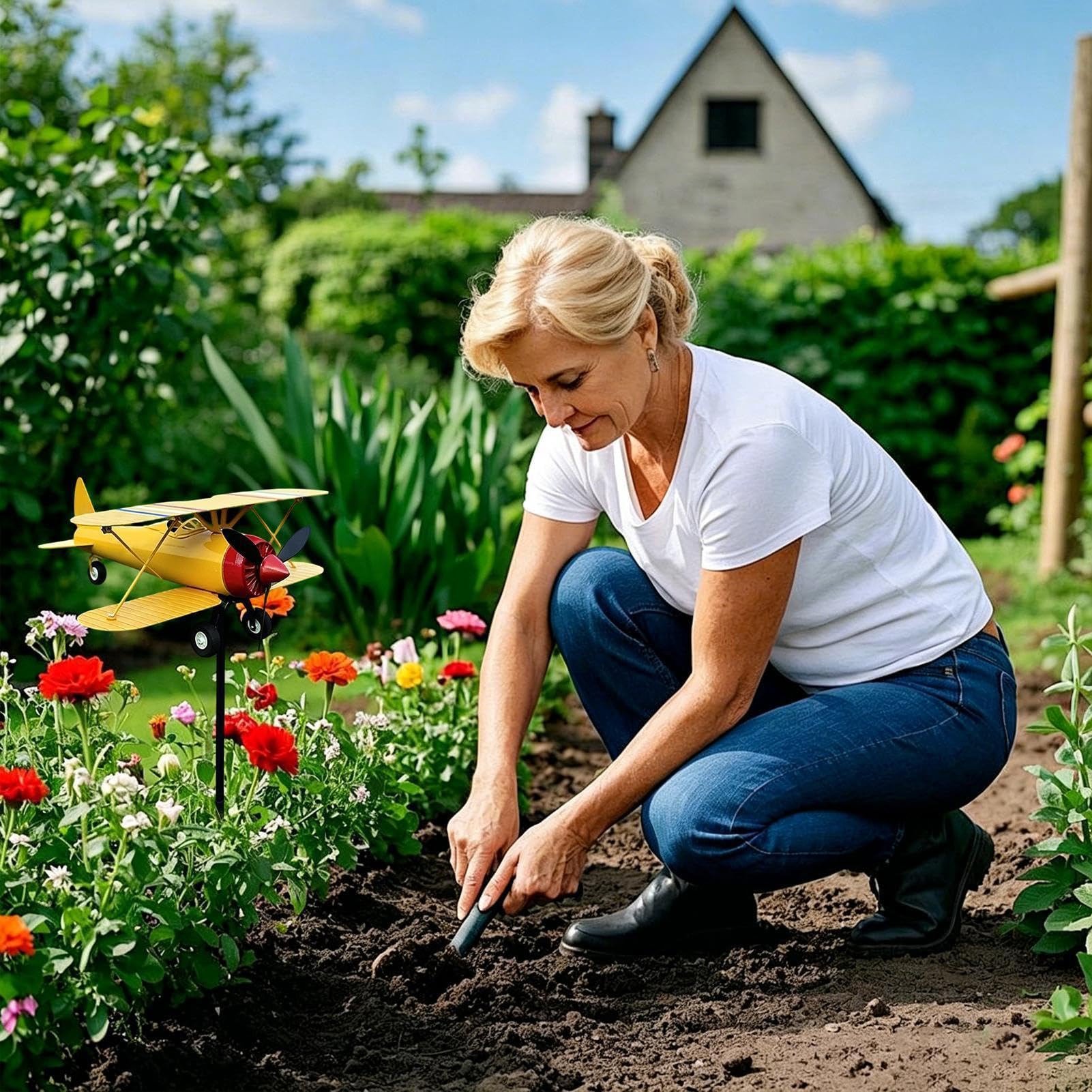 Mulino A Per Giardino Decorazione Da Giardino Con Girandola | Banderuola SegnaPer Esterni per Cortile Prato Esterno Patio Terrazza Campagna Balcone Casa di Campagna Paesaggio