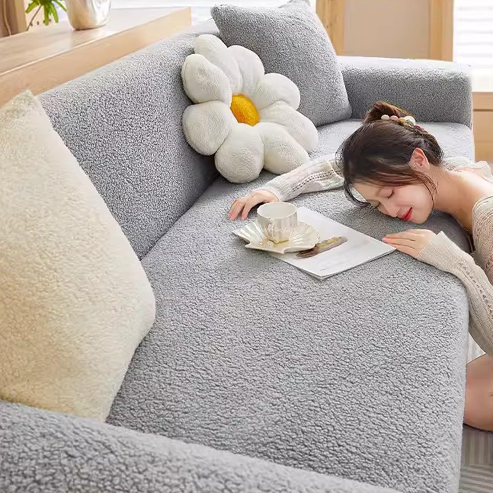 Housse de canapé P élastique pour protéger votre salon des animaux et enfants
