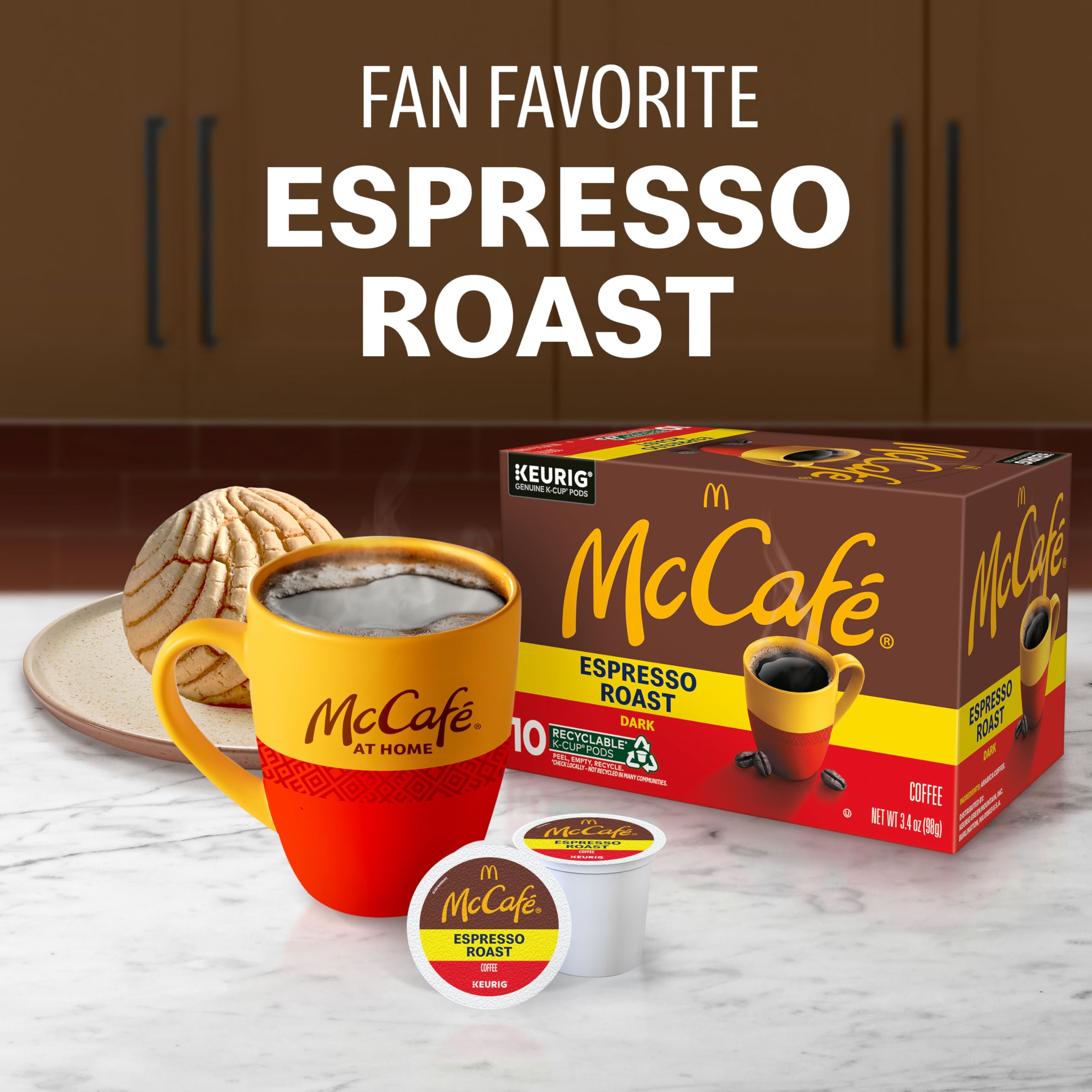 Amazon.com: McCafe Espresso Roast Coffee, Keurig Single-Serve K
