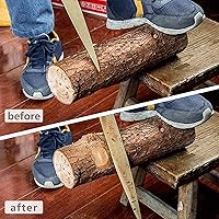 Vista 2 de Lima de madera, juego de limas de madera para trabajar madera, limas de madera para raspar de madera, herramientas doradas cónicas de madera