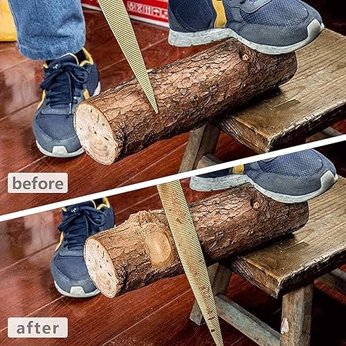 Miniatura 4 de NKTM Lima de madera, juego de limas de madera para trabajar madera, limas de escofina de madera, lima de madera cónica dorada con mango de goma en