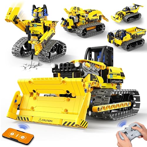 LECPOP 5 in 1 STEM Robot Toy Building Kit, 452