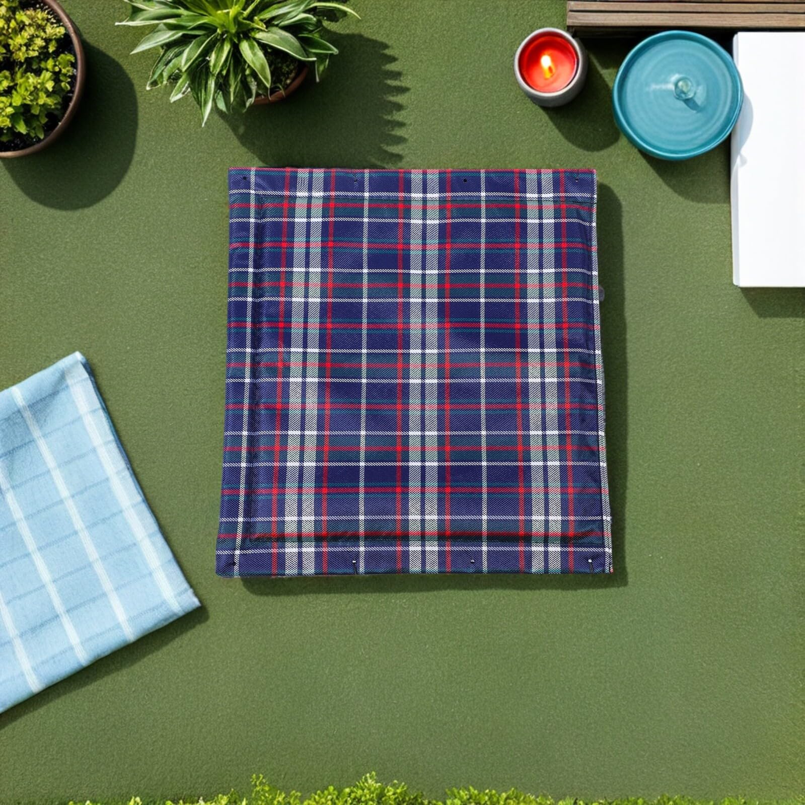 VALICLUD 2 Cojines para Silla de Ruedas para Personas Mayores Cojín Grueso de Tela Oxford Transpirable Antideslizante Asiento Cómodo y Resistente para Uso Clínico y Familiar