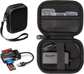 getgear Memory Card Reader Case for USB C/Apple Lightning to SD Card Camera Reader, Compatible with Oyuiasle, SmartQ C368/ C307, SZHAIYIJIN, UGREEN, Uni, Beikell, SUNTRSI, and etcs