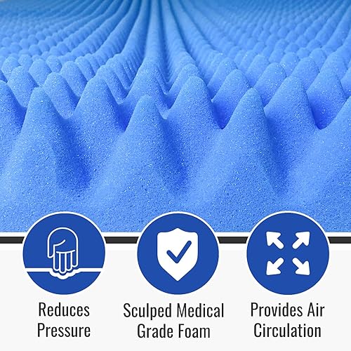 Miniatura 3 de Duro-Med - Cojín para cama (contorneado), color azul, 552-7945-0000, Azul, 1