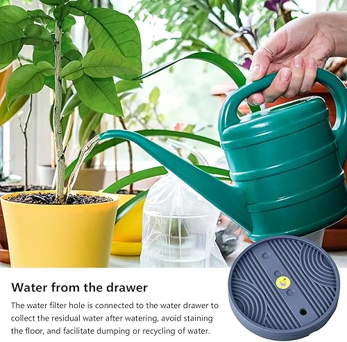 Miniatura 6 de BELJE Accesorio de mudanza de plantas, carrito para macetas al aire libre con rotación de 360 grados, herramienta de jardín impermeable para balcón,