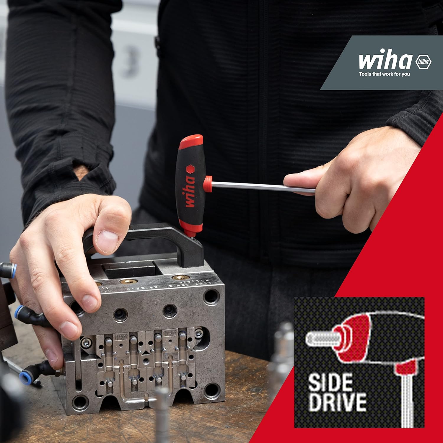 Wiha 26247 Hexagonal Screwdriver Set with ComfortGrip, 6-Piece