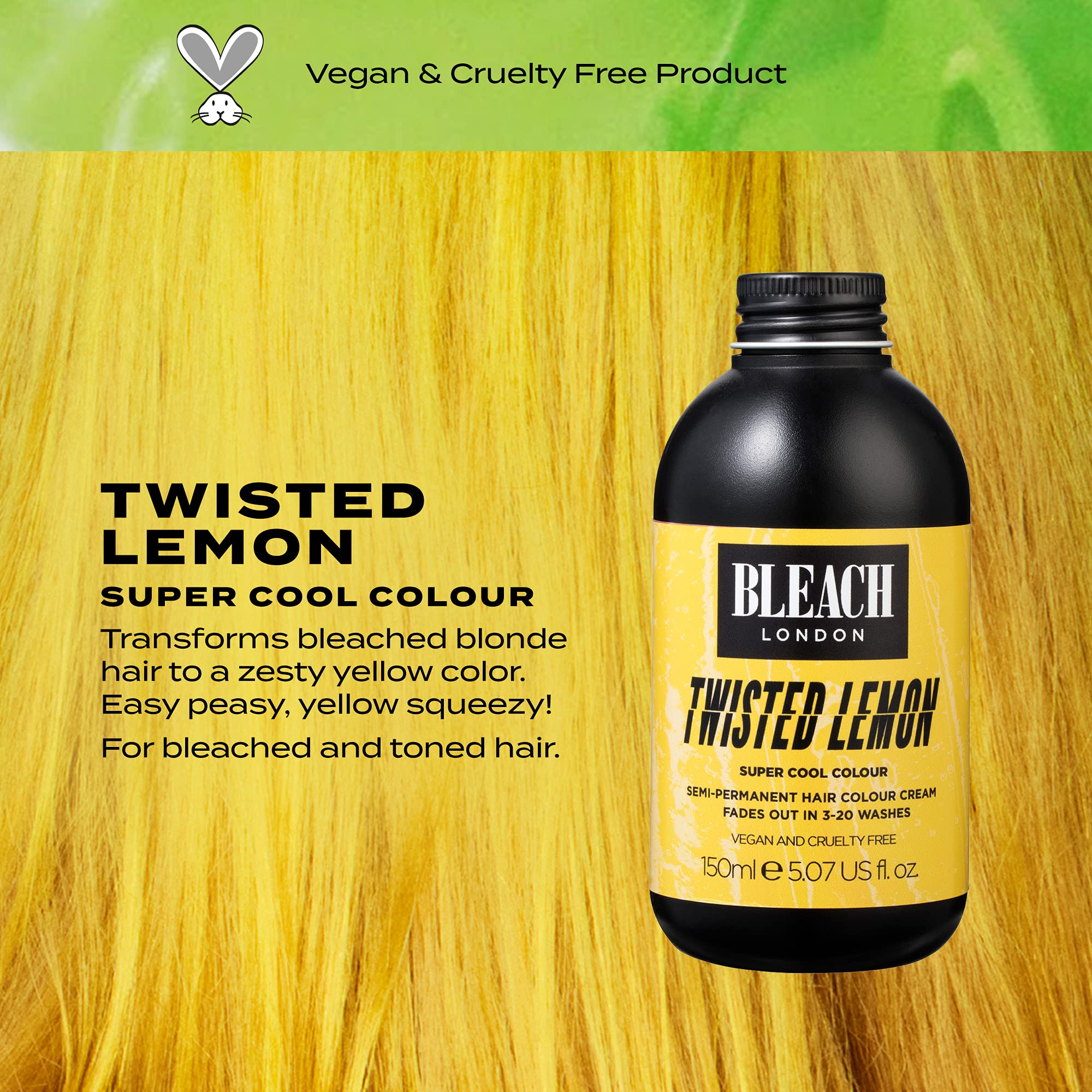 Amazon.com : BLEACH LONDON Twisted Lemon Super Cool Color - Semi