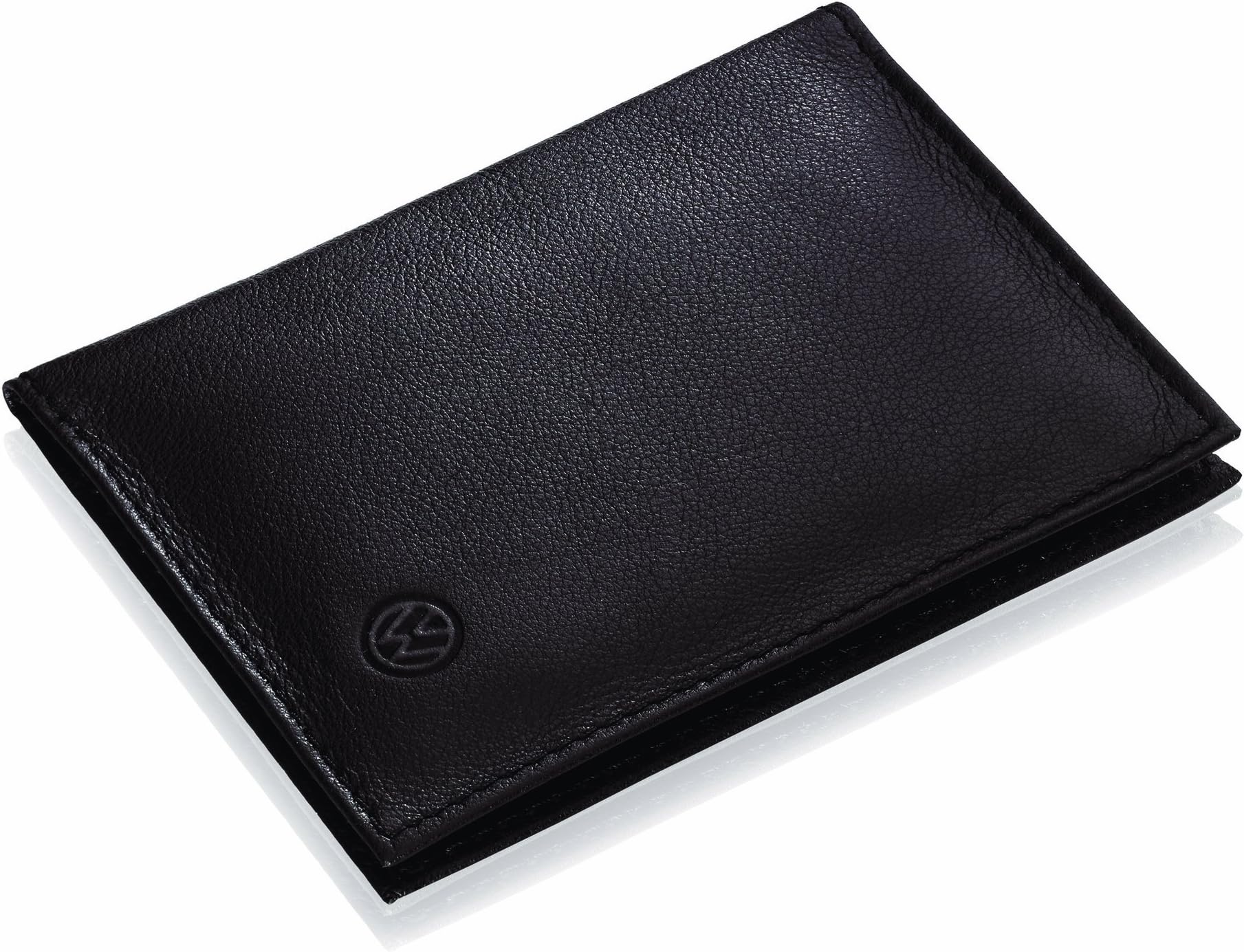 Black Leather 'Original VW Vehicle Registration Certificate Document Folder Bag for Approval PART I