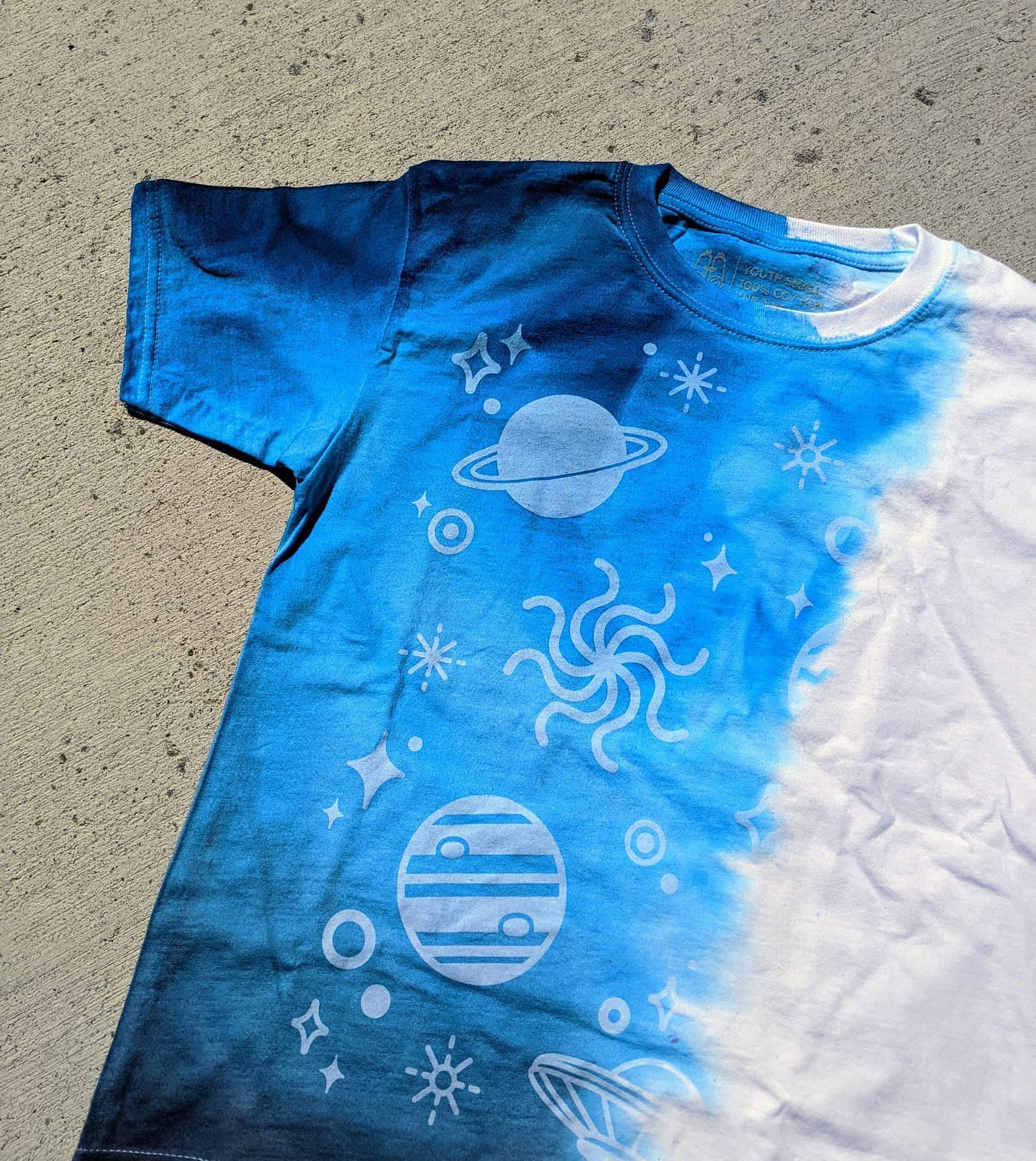 hBARSCI Tie Dye Kit with Hidden Space Effect T-Shirt - Adult Large 6 Piece, 3 Color DIY Set A Great Summer Activity for Kids TieSpy