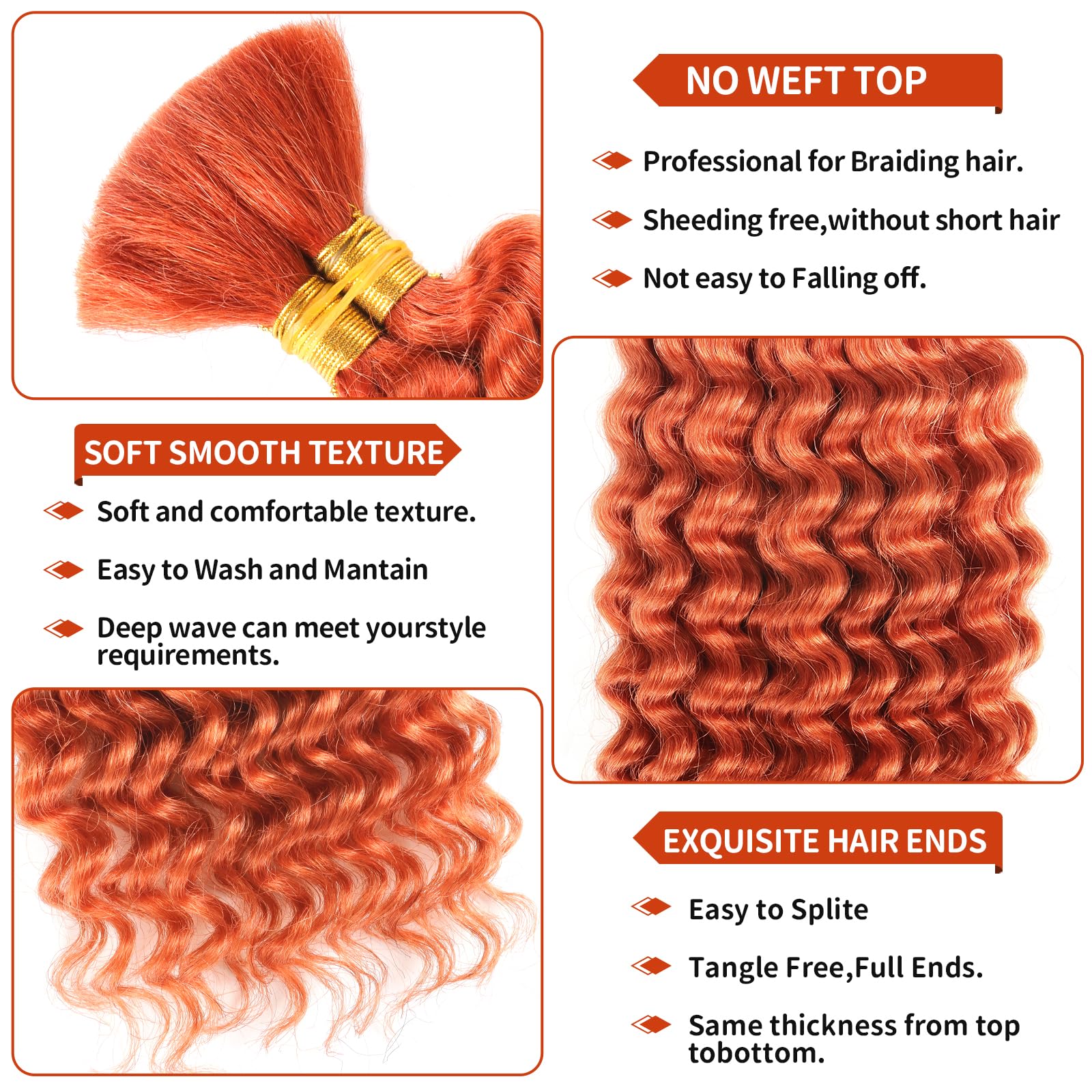 Amazon.com : Human Braiding Hair 1 Bundle 50g 18 Inch Deep  display picture 1
