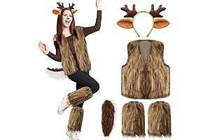 Festive Holiday Couples Costume: Deer Duo