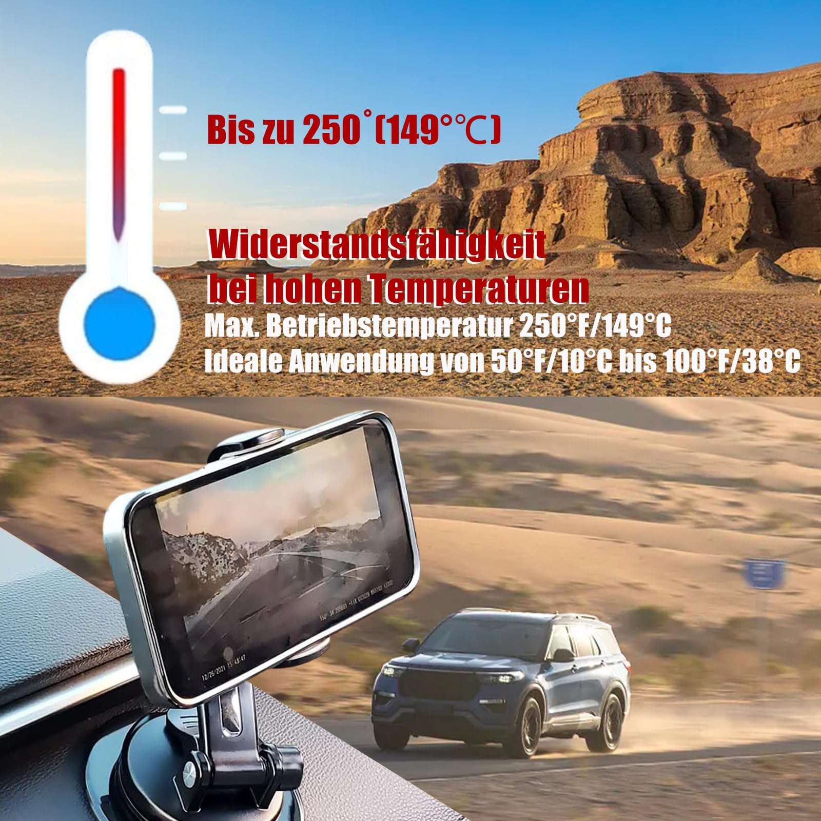 2 Piastre Adesive YAPKOLV Per Cruscotto Auto, Per Supporti A Ventosa, Resistenti Al Caldo E Senza Residui