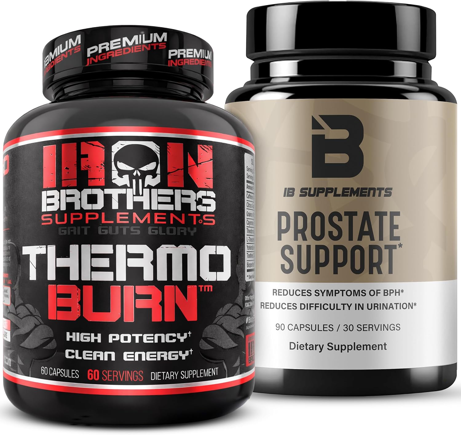 Iron Brothers Prostate & Metabolic Support Bundle – Urinary Flow, DHT Balance & Fat Loss Support