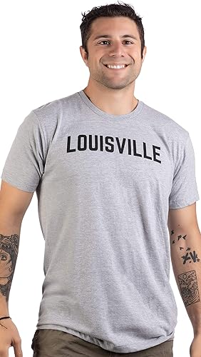 Miniatura 2 de Louisville  Classic Retro City Grey Style Kentucky KY Bluegrass Derby hombres mujeres camiseta
