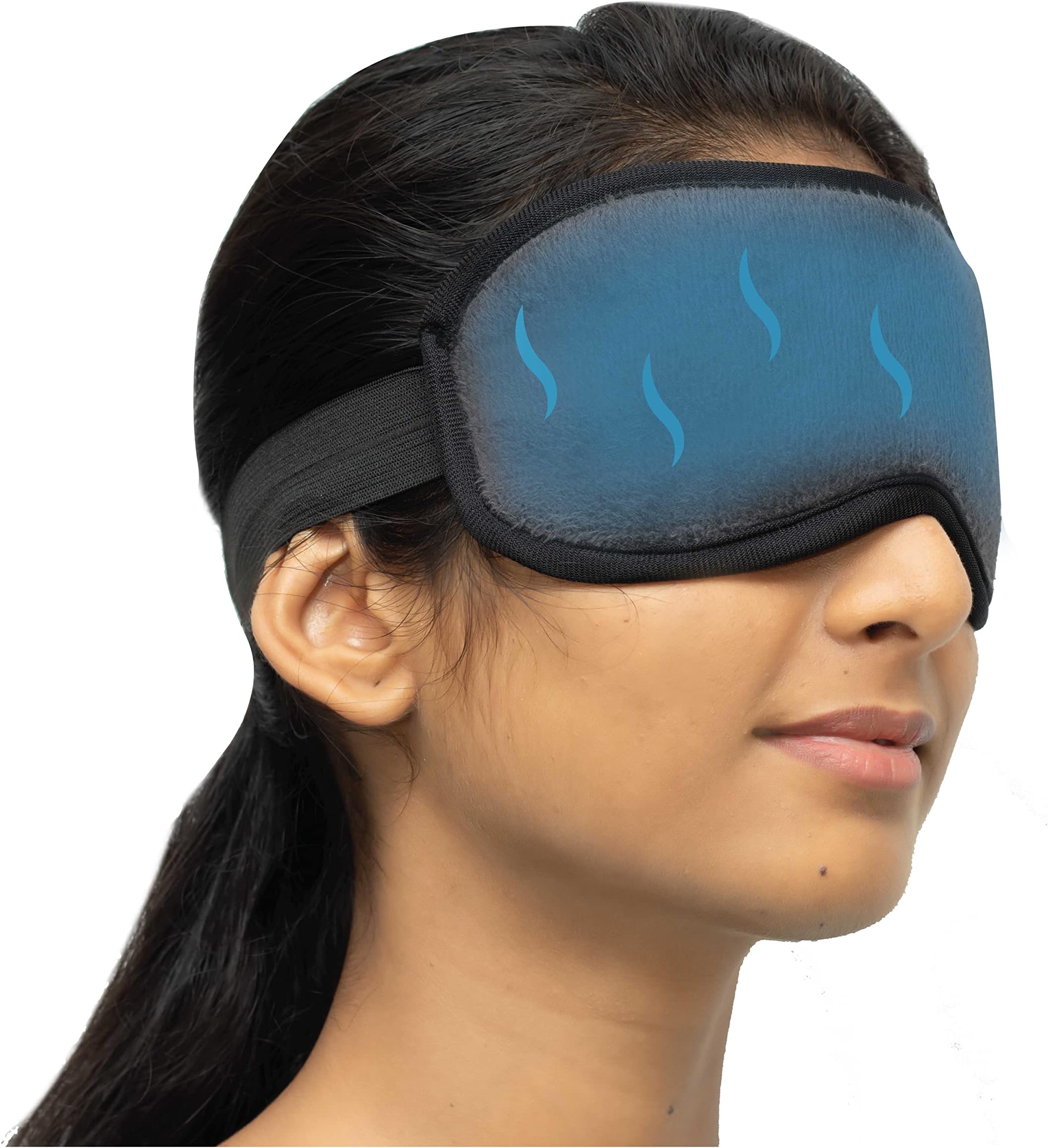 SandPuppy EyeFresh - Eye Mask With Cooling Gel (Pack of 2) | Eye Relaxing Mask with Cooling Gel for Men and Women | Ideal For Puffy Eyes And Dark Circles,Cooling Eyes, Dry Eyes,Pain Relief and Redness| Universal Fit with Adjustor | Antifreeze Gel Technology for Enhanced Eye Contact | Black | Gift for Women Men Mom Dad