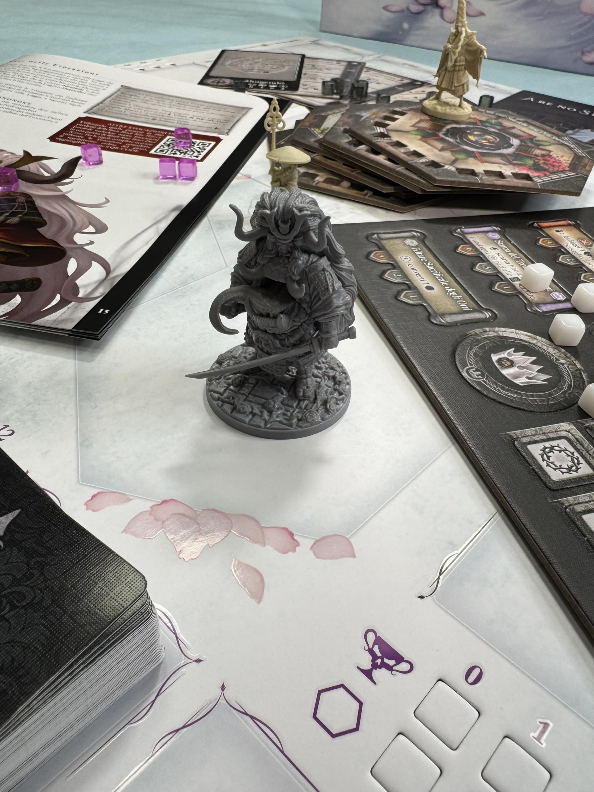 Asmodee Ludus Magnus Studio Black Rose Wars: Duel - Kami, Gioco da Tavolo Fantasy di Strategia e Combattimento, 2-4 Giocaotri, 10+ Anni, Edizione in Italiano