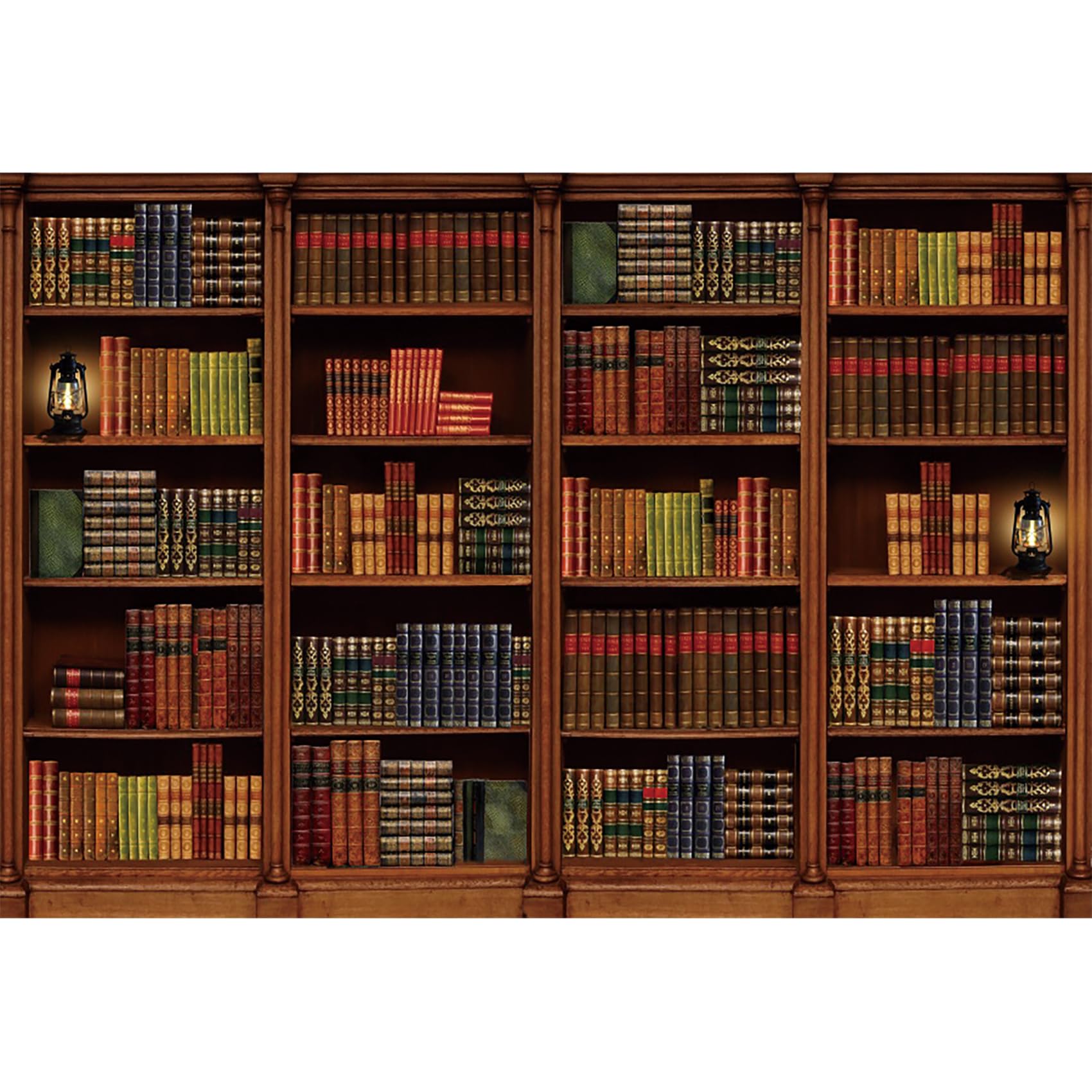 dnldliq 10x6.5ft Vintage Bookshelf Backdrop School Library Antique Book Old Bookcase Photography Background Office Conference Birthday Home Party