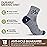 innotree Merino Wool Hiking Socks for Men & Women, Quarter Ankle Compression Thick Cushion Breathable Anti Odor Socks, 5 Pairs,Large