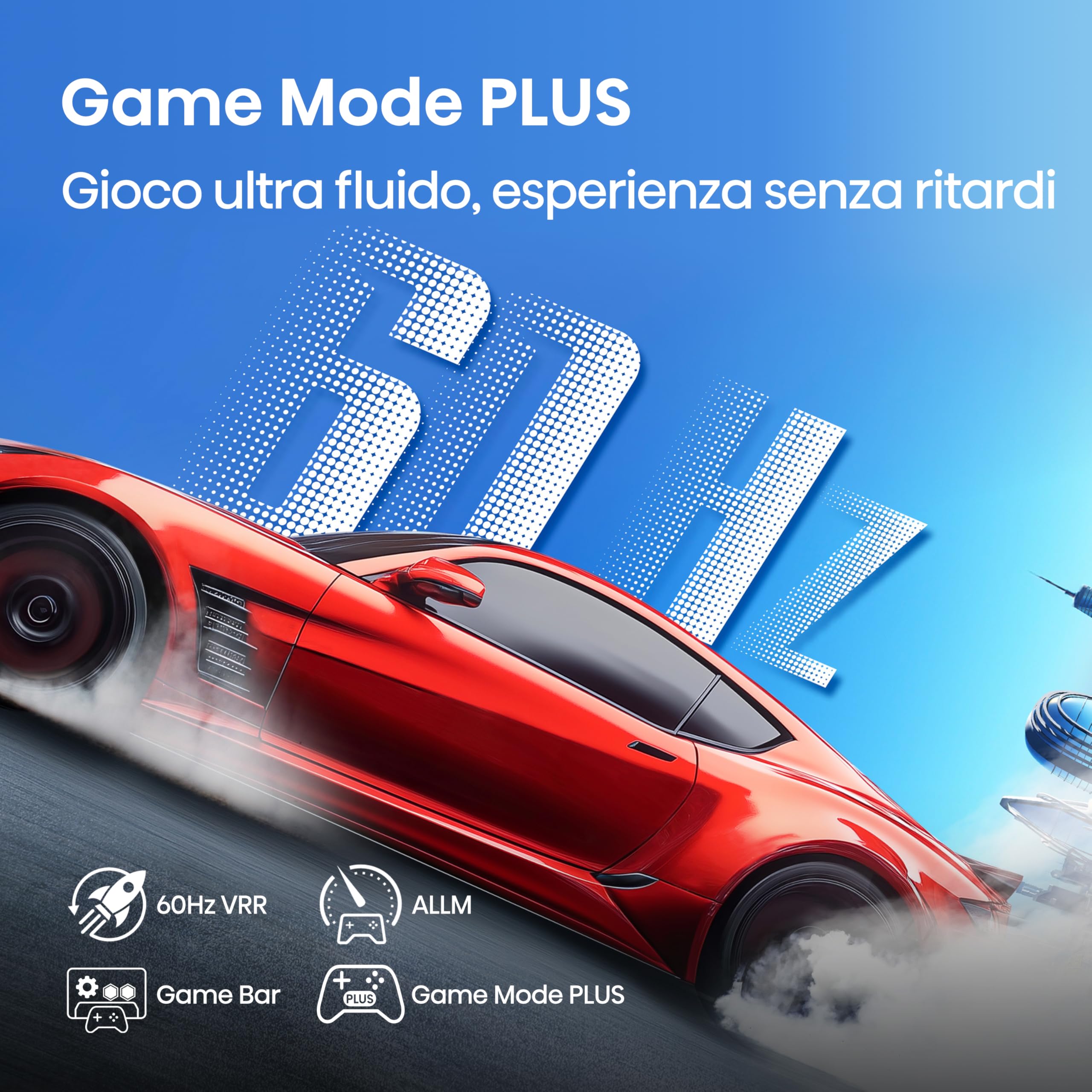 Hisense TV 50" QLED 4K 50A72Q Smart VIDAA U8 Dolby Vision HDR 10+ Game Mode Plus Dolby Atmos Alexa