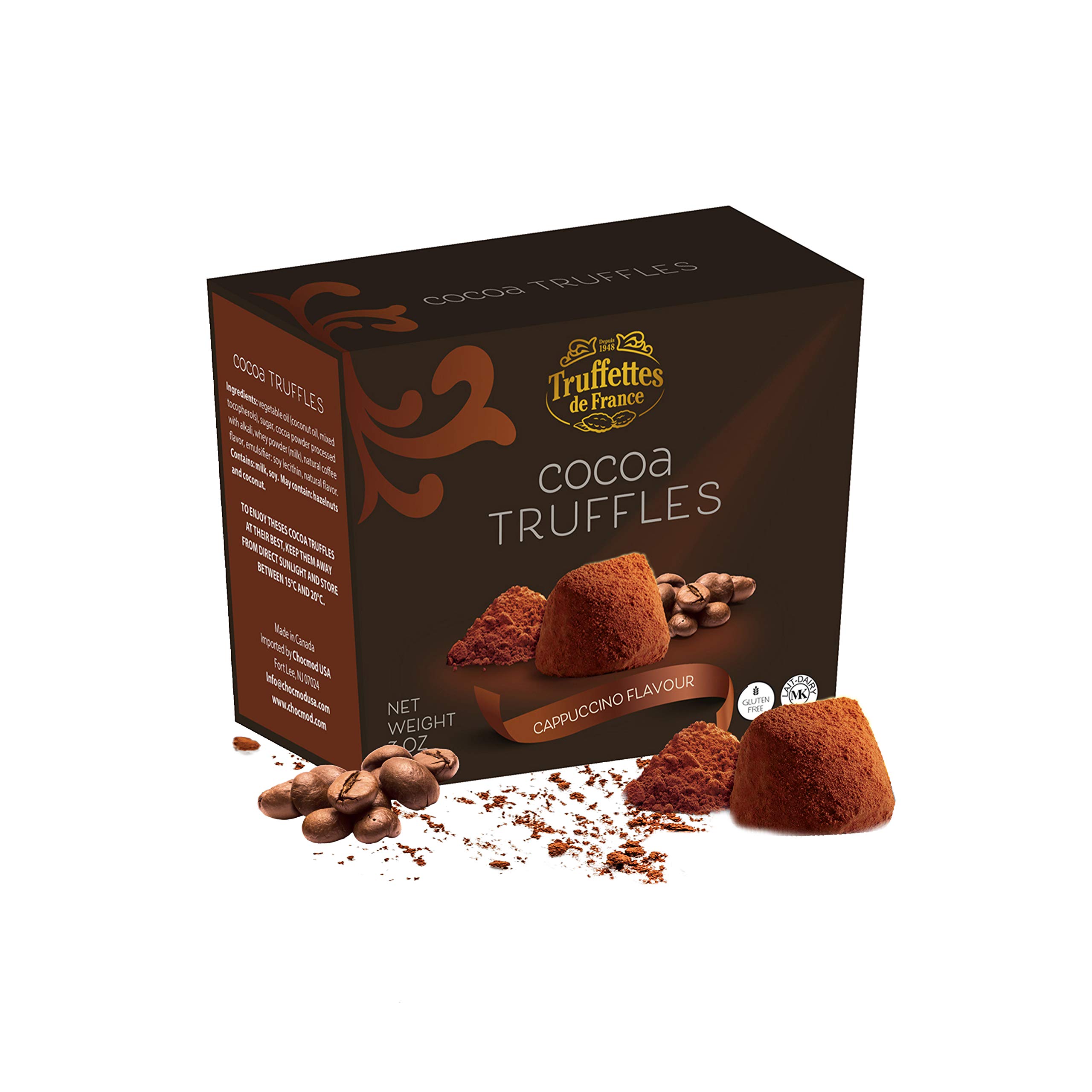 Truffettes de France Chocolate Truffles Cappuccino French Cocoa
