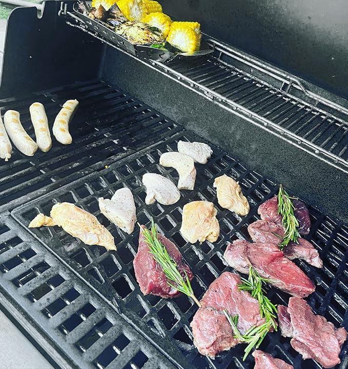 PETKAO 7670 Crafted Dual Sided Sear Grate for Weber Genesis, Spirit & SmokeFire Grills, Cooking Grates Accessories for Weber Genesis II 300/400 Series Grills, Genesis S/E-325S EX-325S SX-325S Parts