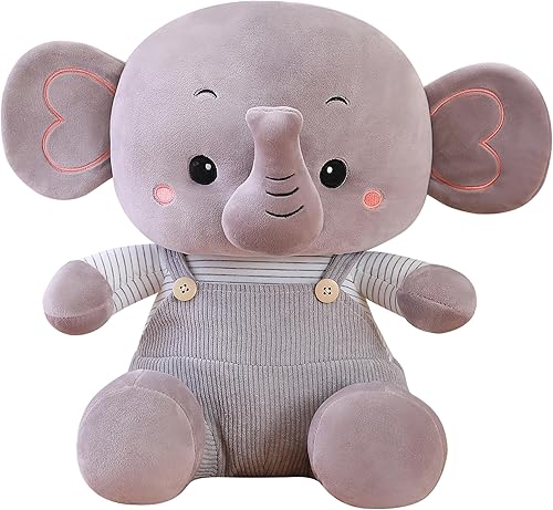 Juguetes - Almohadas de felpa de elefante de peluche, lindo regalo, dulce y encantador, almohada de felpa de elefante (tamaño grande)
