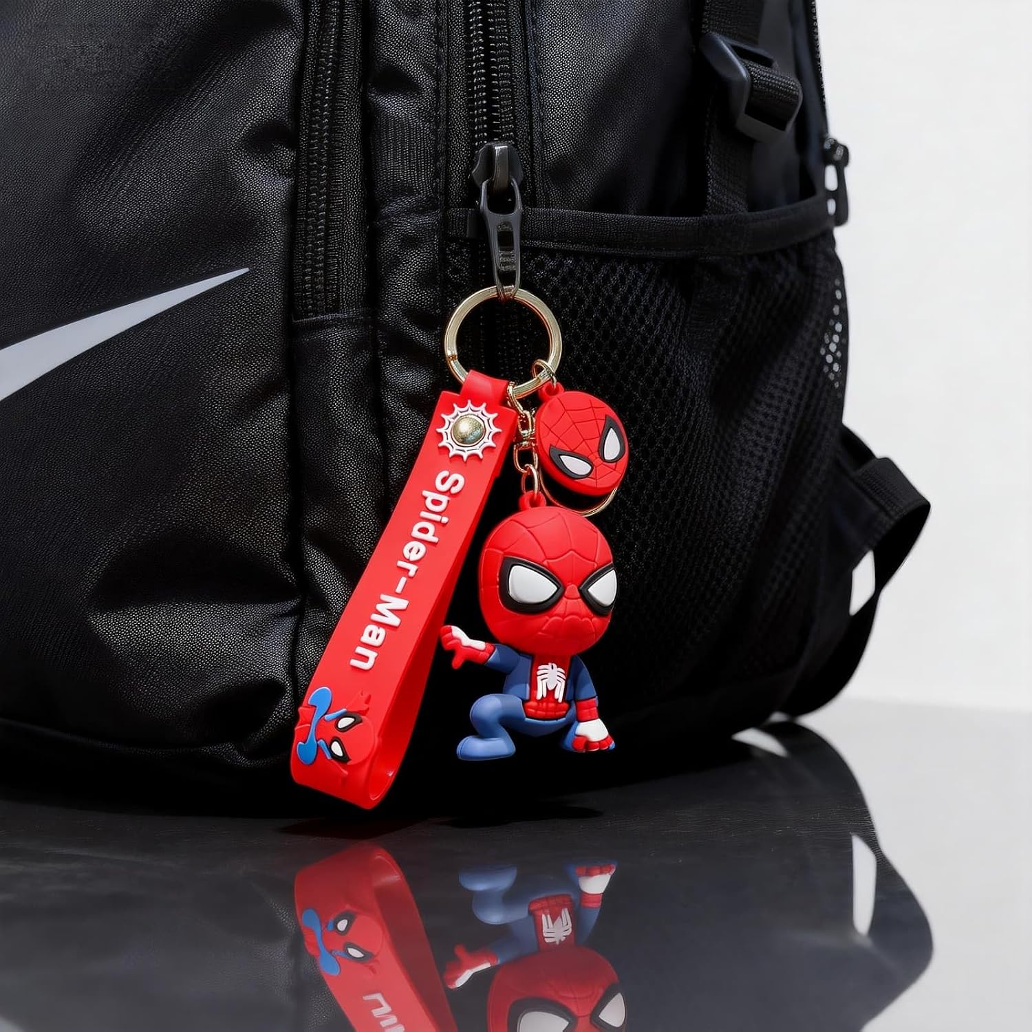 Spider Keychain, Cute Backpack Keychain,Kawaii Key Chain Wristlet Car Charms