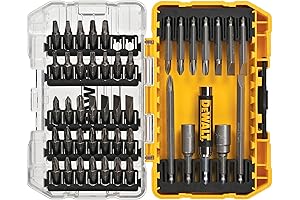 DEWALT Brocas para Taladros: Juego de 45 Piezas con Estuche Resistente