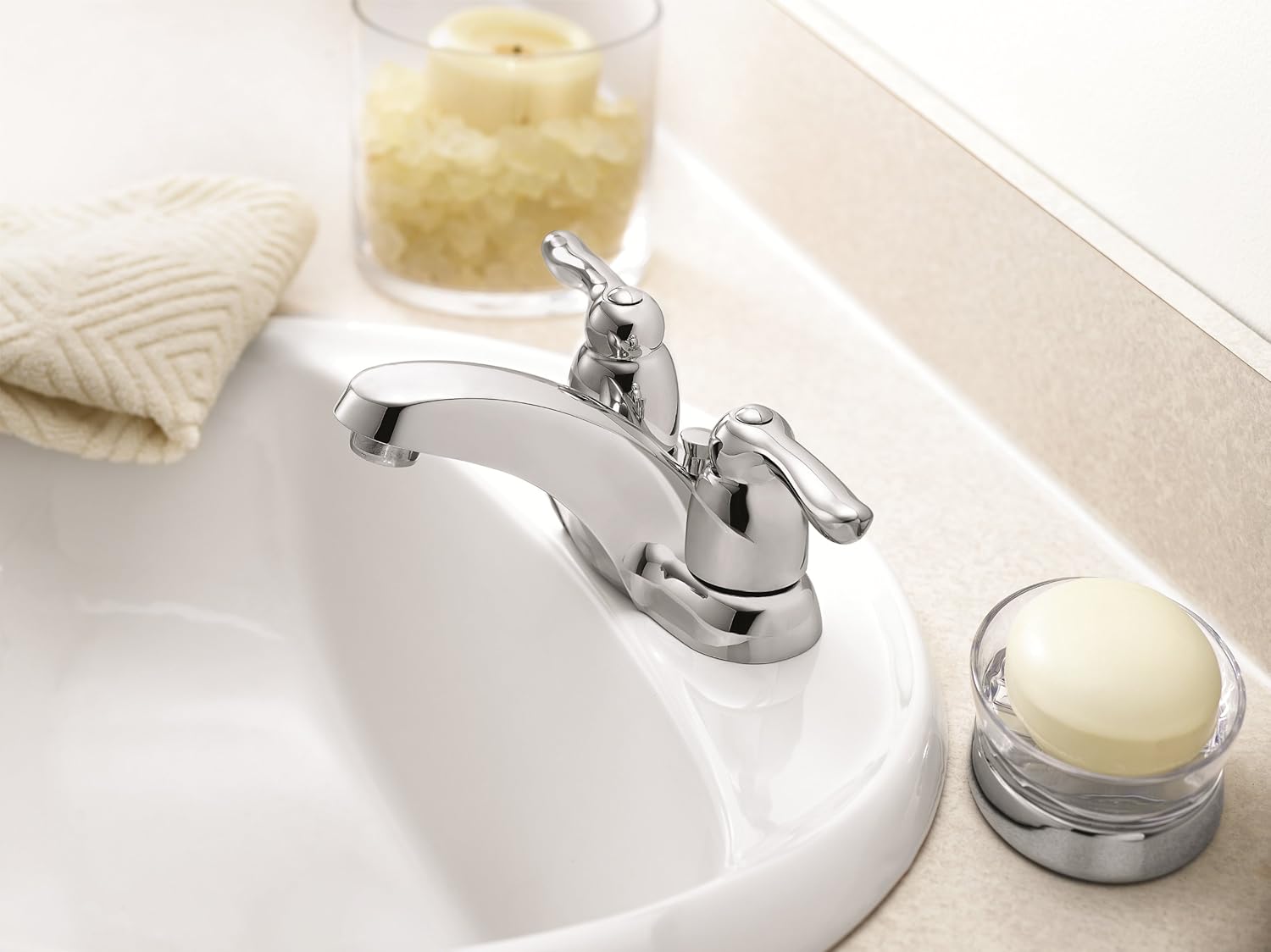 Bеѕt Rеvіеw Moen 4925BC Chateau Two-Handle Low Arc Bathroom Faucet, Brushed Chrome