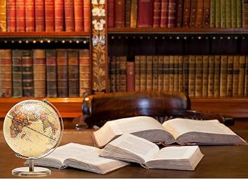 14cm Antique World Globe, Mini Rotating Desk Globe with Bronzed Metal Base for Home Office School