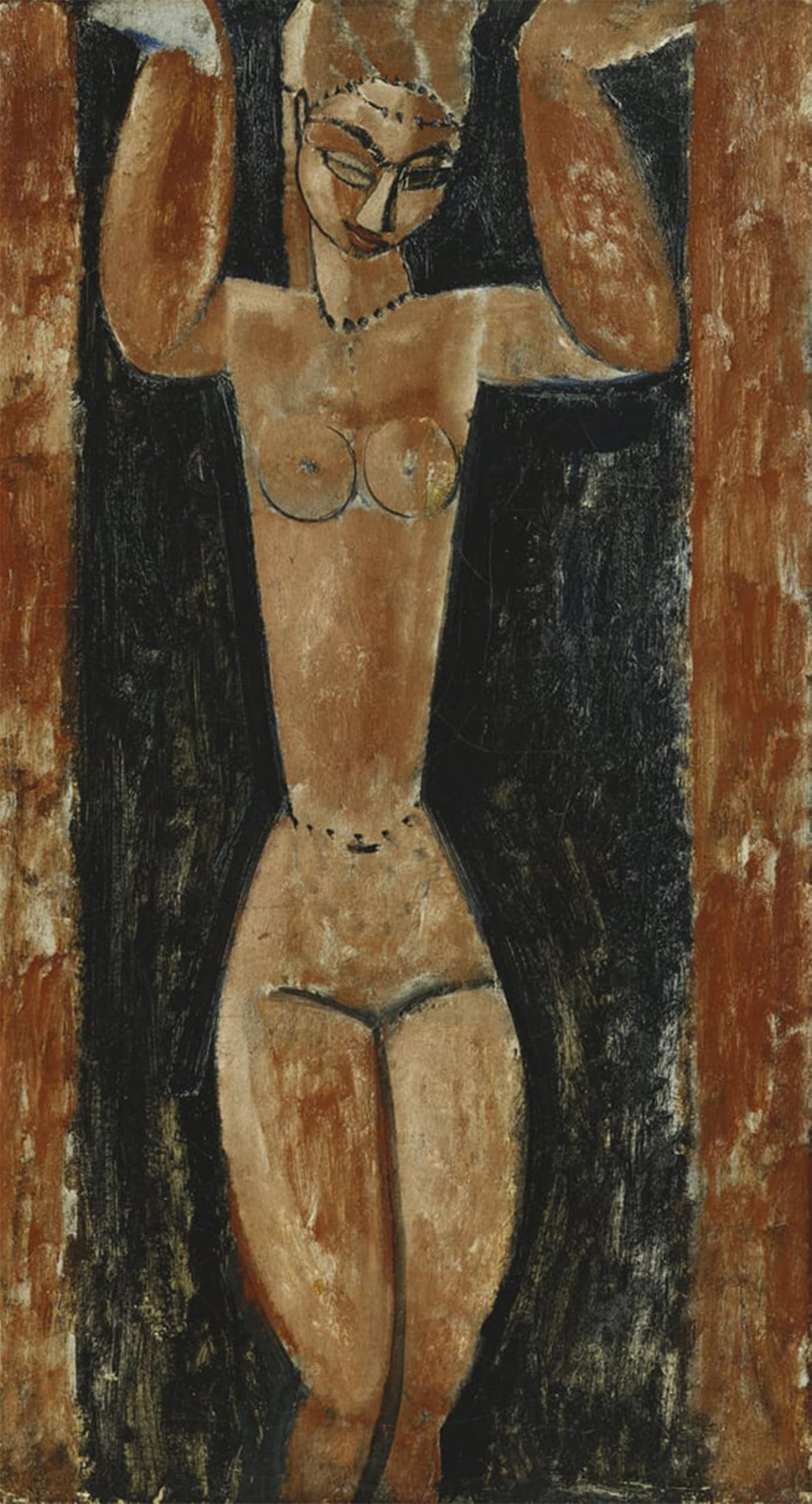 ARTXLXXBN Famous Painting Art Wall Decor Abstract Art Picture Caryatid by Amedeo Modigliani Animal Pictures for Home Decor 60x90cm