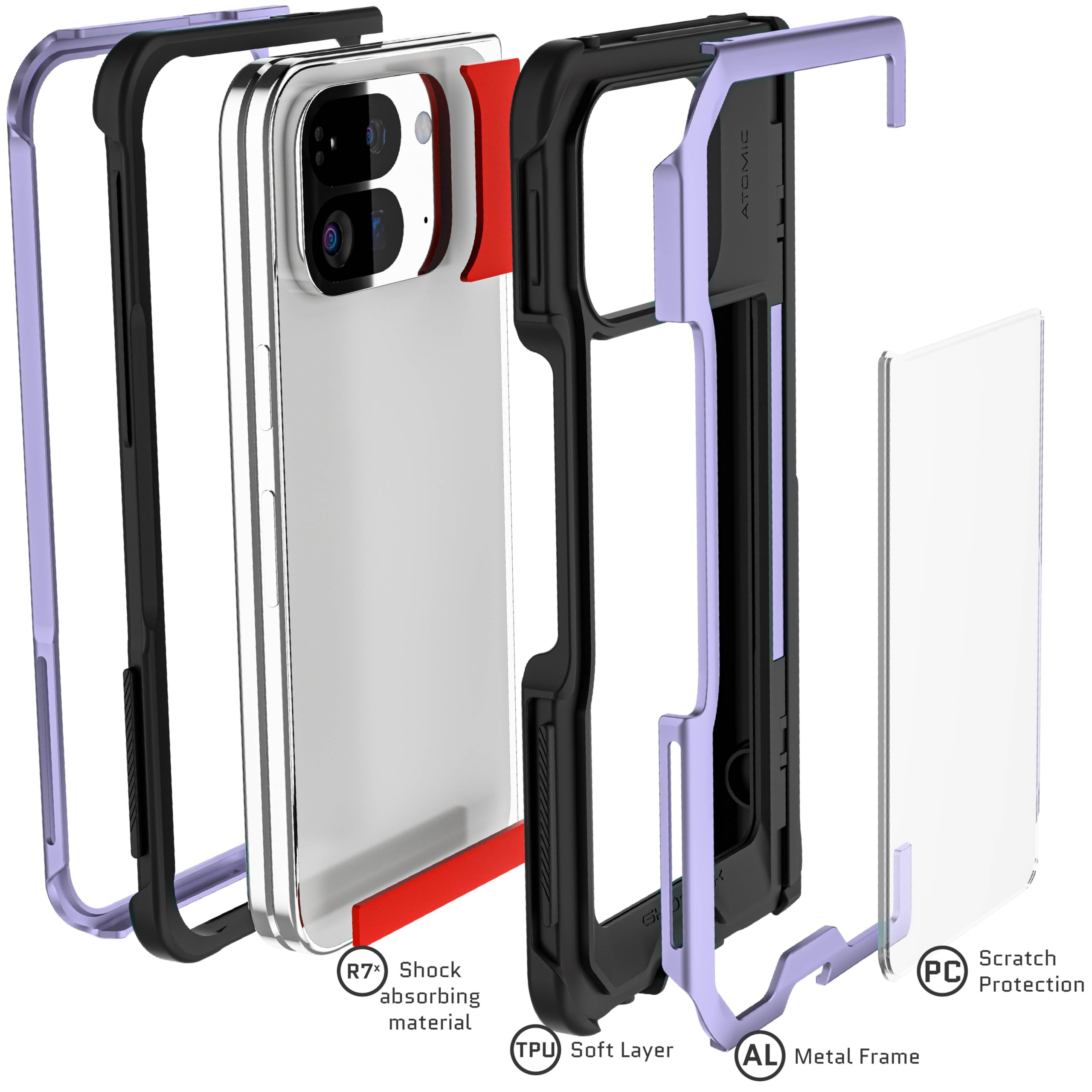 Amazon.com: Ghostek Atomic Slim Pixel 9 Pro Fold Case with