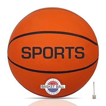 DHAVAL Kavid Official Size 7 Basketball – Durable Non-Slip Rubber, High Grip & Bounce for Indoor/Outdoor Play – Training & Match Ball for Kids, Youth & Adults (Airless)