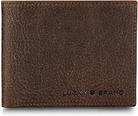 Vista 1 de Lucky Brand Men's Bifold Wallet ID Window Card Slots Genuine Leather Organization Durable Stylish
