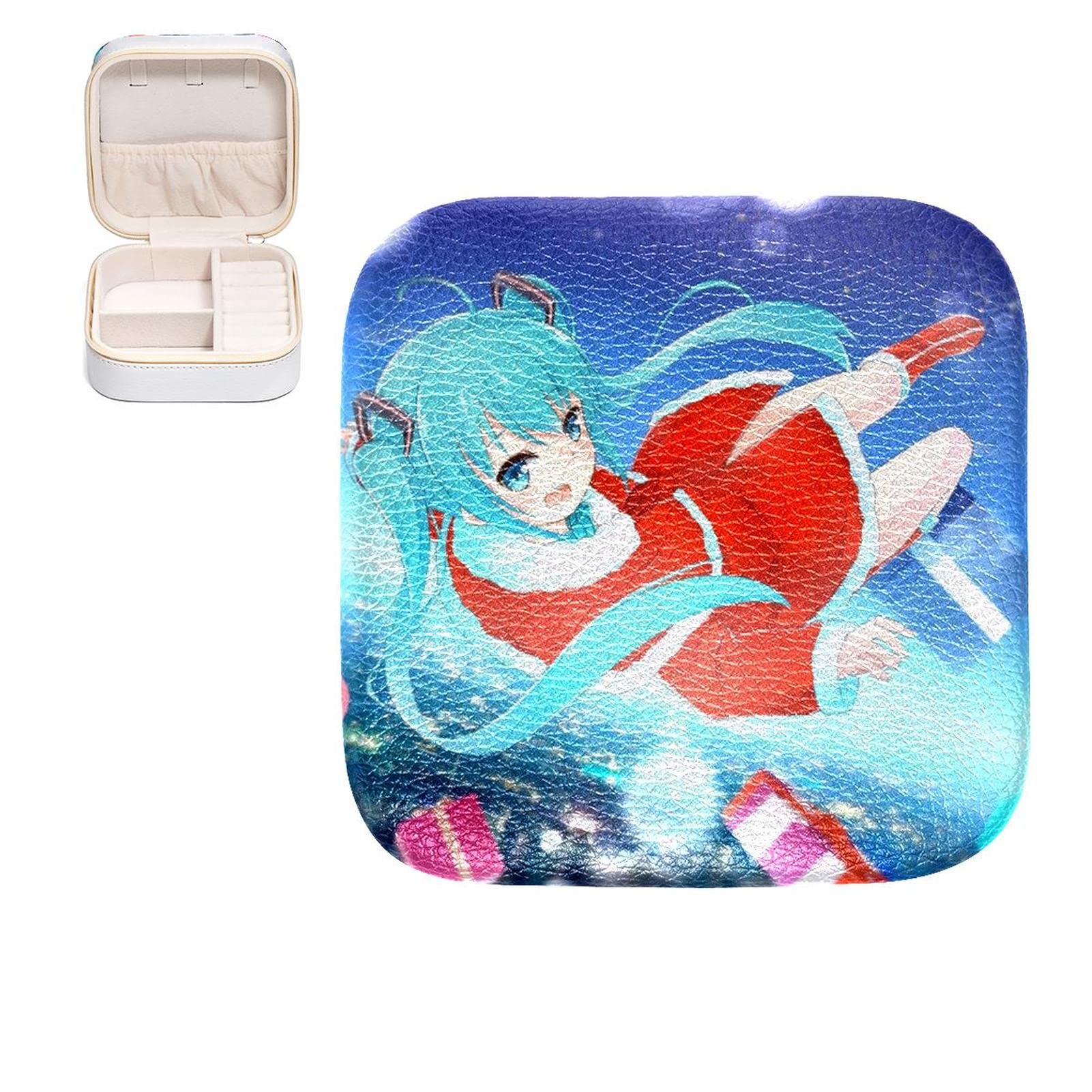 Boîte à bijoux pour femme et fille, mini organisateur compact pour bagues et boucles d'oreilles