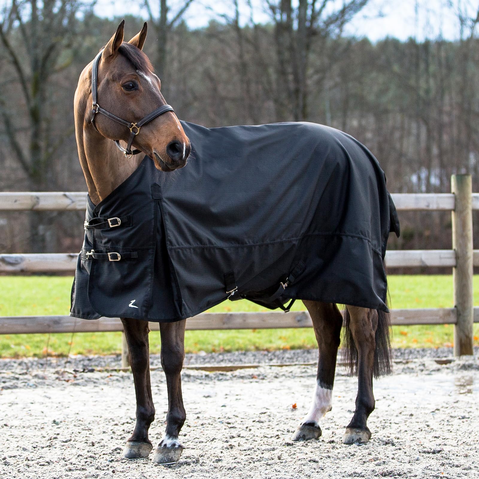 HORZE Nevada Coperta da Turnout, Nero, 155