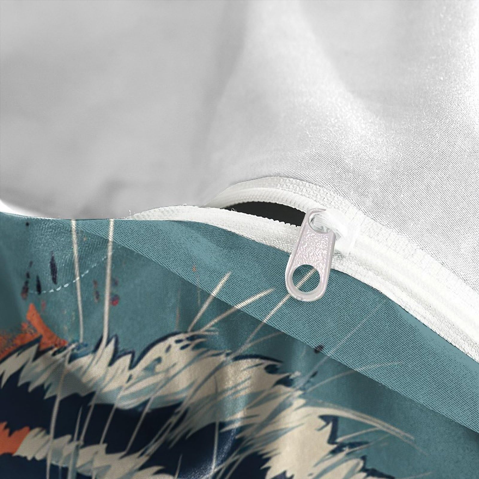 Stampato in 3D tigre Copertina Stampata Microfibra Disegnata Biancheria Da Letto Stile Morbido Set 3 Pezzi,Double（200x200cm）, Per Adolescenti E Adulti
