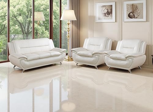 Miniatura 46 de Sofás de cuero para sala de estar, juego de sofás para sala de estar, sofá para dormitorio, apartamento, juegos de muebles para sala de estar (cuero