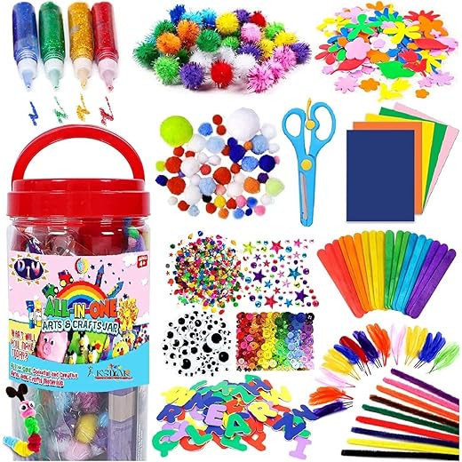 JHINTEMETIC Craft Art Supply Kit for Kids