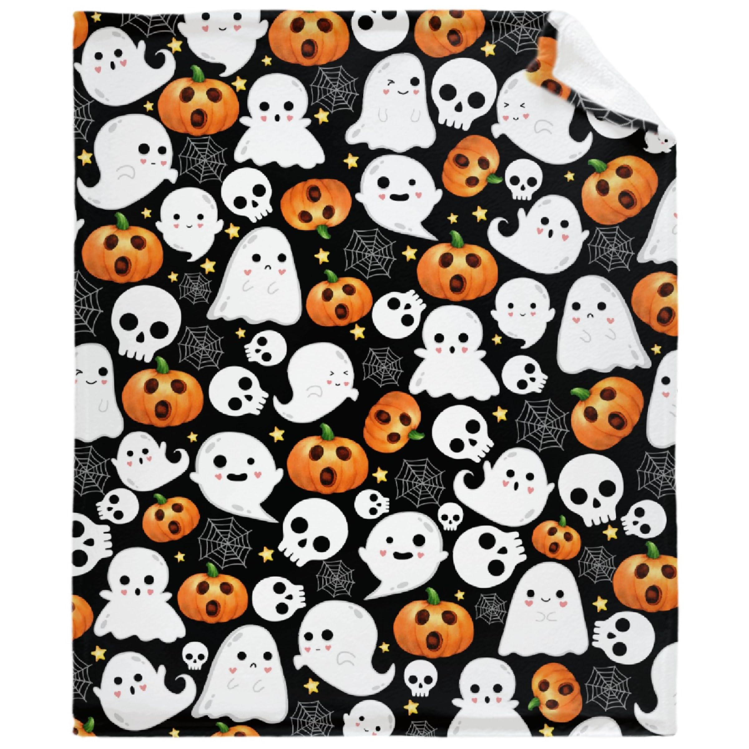 Halloween Pumpkin Ghosts Blanket Gifts Super Soft Lightweight Flannel Blankets Throw for Kids, Adult, Suitable for Couch, Sofa, Bed, Camping, Travel All Seasons 50