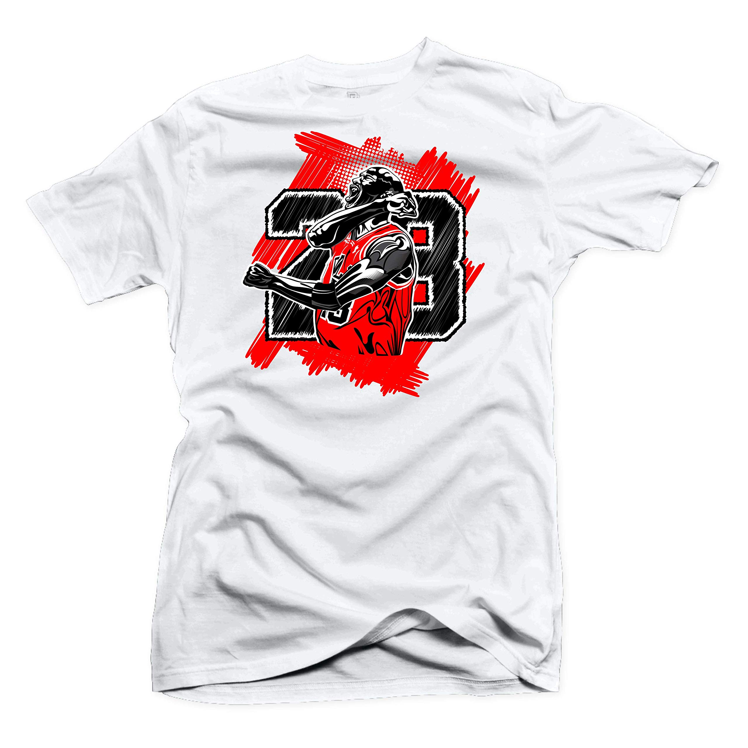 SNELOS Sneaker Matching Graphic T Shirt for Men Breathable Cotton Streetwear Tee Casual Style